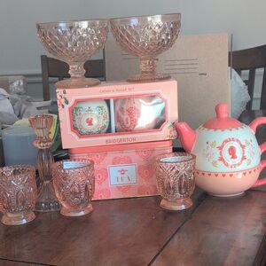 Bridgerton Pink Drinkware Set